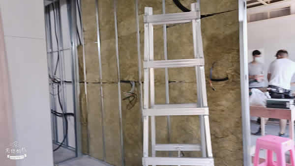 高雄住家翻修 : 輕隔間工程-矽酸鈣板-高雄輕鋼架